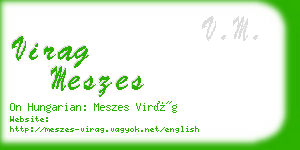 virag meszes business card